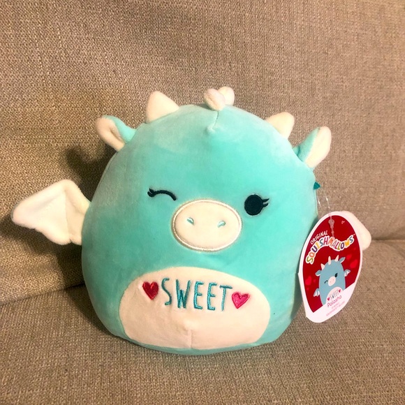 Squishmallows Other - 7” Valentines Dragon Palasha, BNWT